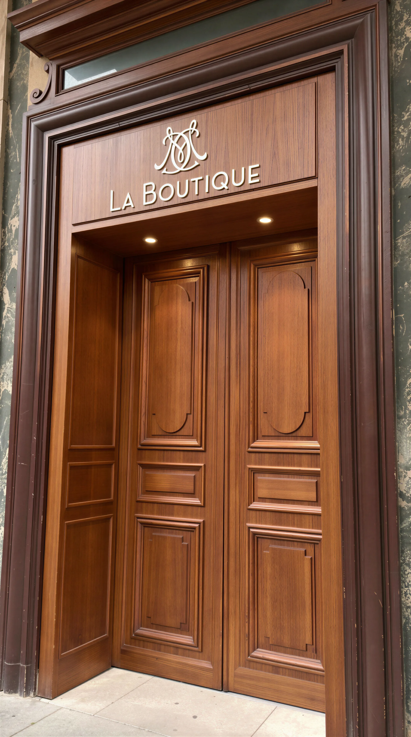 Operai durante la levigatura della pavimentazione della Boutique del Casinò